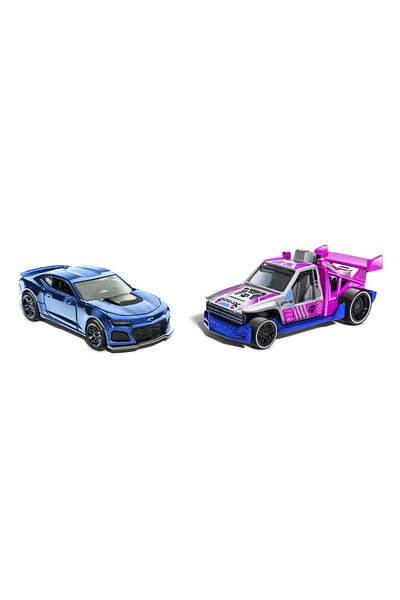 HOT WHEELS SET 2 MASINUTE METALICE PULL BACK CAMARO ZL1 2022 SI LOLUX 1:43