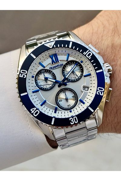Quantum Functional 10 ATM Waterproof Men's Wristwatch