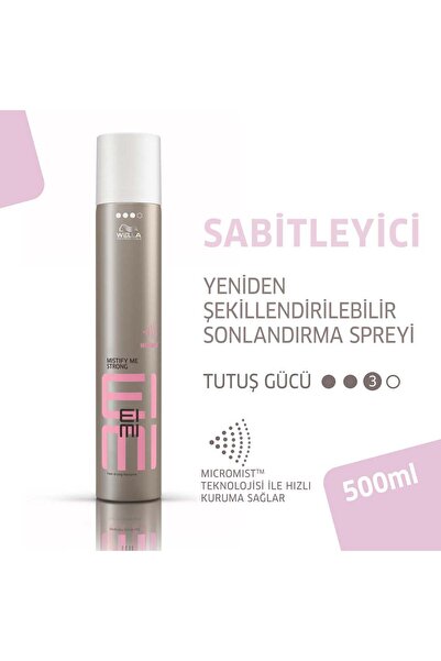 Wella Professionals Eimi Mistify Me Strong Hold Fast Drying Saç Spreyi 500 ml