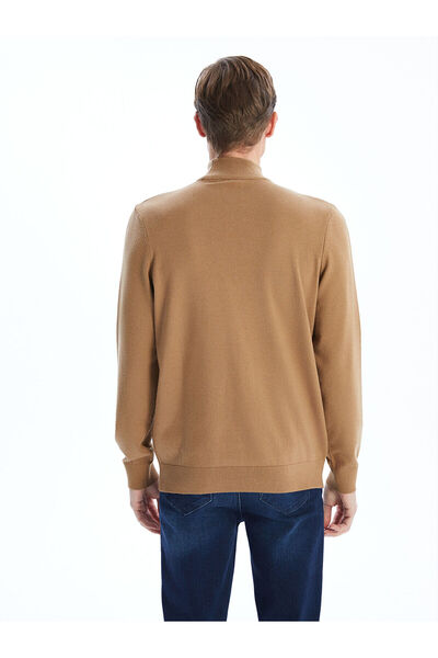 LC Waikiki Ανδρικό πλεκτό πουλόβερ με μακρυμάνικο μισό ζιβάγκο