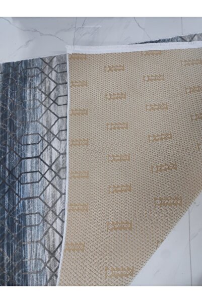 Merinos MAHİR HALI MERİNOS KAYMAZ TABAN KEÇELİ SAÇAKLI GRİ