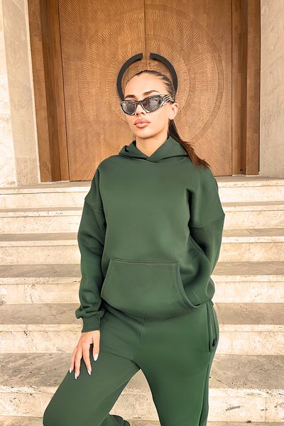 BayBayan Γυναικείο Σετ Φόρμας Basic Model Loose Fit με ελαστικά πόδια