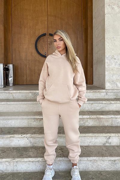 BayBayan Γυναικείο Σετ Φόρμας Basic Model Loose Fit με ελαστικά πόδια