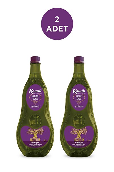 Komili KOMİLİ SIZMA  LEZZETLİK  YUMUŞAK ZEYTİNYAĞI 2 LT * 2 ADET