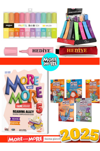 Kurmay Yayınları More & More 5 Reading Alley +More & More 5 Animated Stories ...