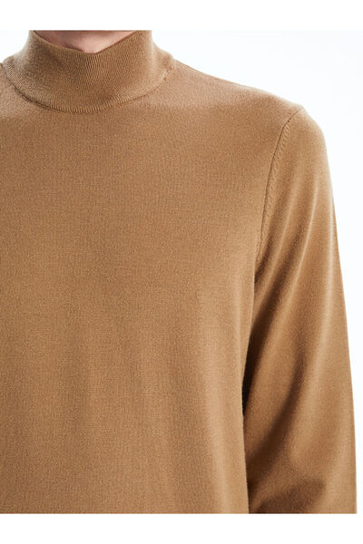 LC Waikiki Ανδρικό πλεκτό πουλόβερ με μακρυμάνικο μισό ζιβάγκο