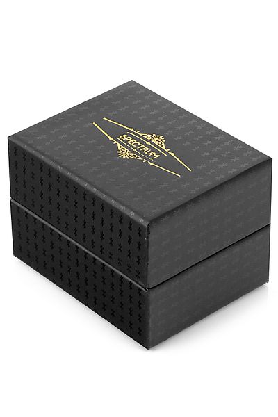 SPECTRUM PREMİUM Spectrum Premium Steel Cord Movable Bezel Calendar Men's Wristwatch in Special Box
