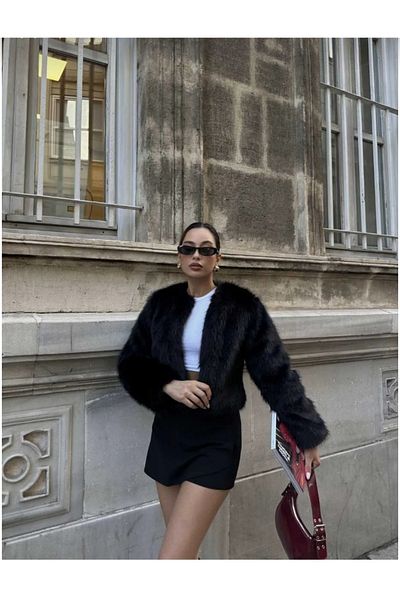 BESTELLA LİFE Imported Fur Collarless
