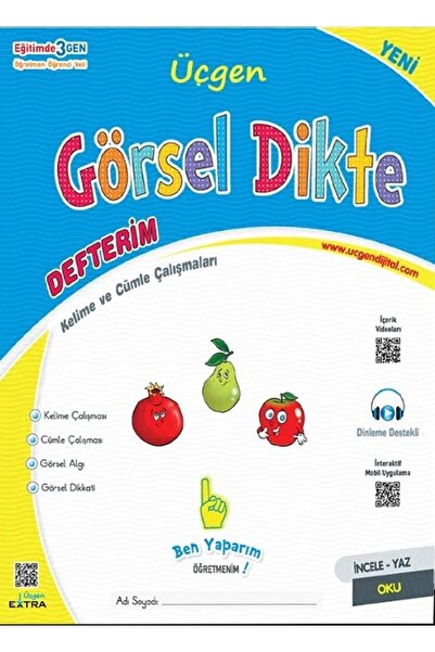 Üçgen Yayıncılık 1.Sınıf Görsel Dikte+Heceden Metne+Dikkat ve Zeka+Kodlama