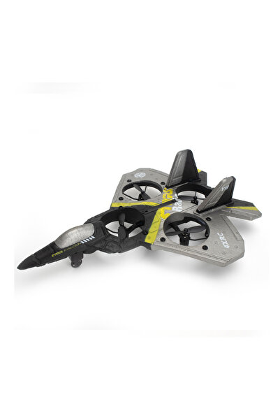 Fab N Funky Adventurous RC Foam Fighter Plane - Motor Skill Development Grey Remote-Controlled Aircraft