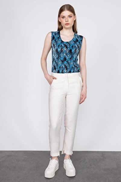 Ekol Women's Slit Trousers 2064 Stone