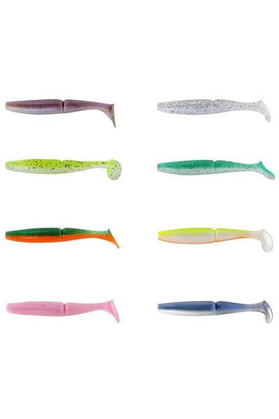 CAPTAIN 3516 Pukka Shad 9cm 7gr Levrek Silikonu 5 Adet Suni Yem