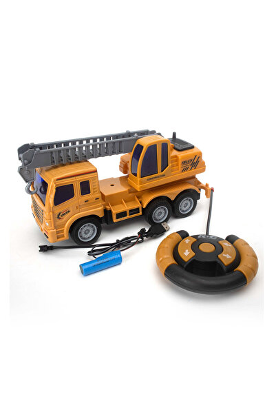 Fab N Funky شاحنة حفارة للأطفال بأربعة اتجاهات تعمل بالتحكم عن بعد