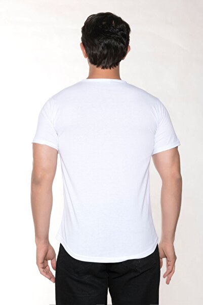 BlackHorn Men's Wide Neck 100% Cotton Loose T-Shirt