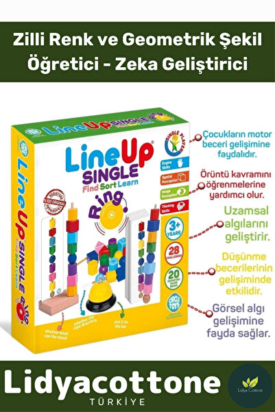 Lidyacottone Premium Zeka Geliştirici Öğretici  Lineup Single Ring Bul Sırala...