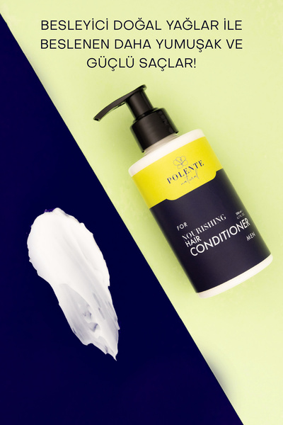 Polente Natural Men Nourishing Hair Conditioner - Erkekler İçin Besleyici Saç Bakım Kremi (200 ml)