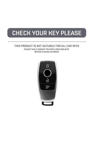 emii auto spare parts Black Luxury Key Case for Mercedes a C E S g Glc Cle Cla Glb W177 W205 W213 W222 Amg - Compatible
