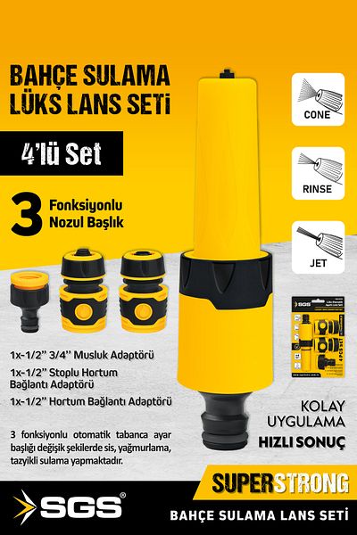 SGS 4259 Luxury Automatic Adjustable Lance Set (4 Pcs) Garden Irrigation Set