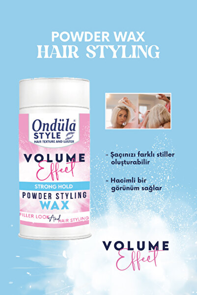 Ondüla Style Powder Wax Volume Effect | Şekillendirici Toz Wax | Güçlü Tutuş ...