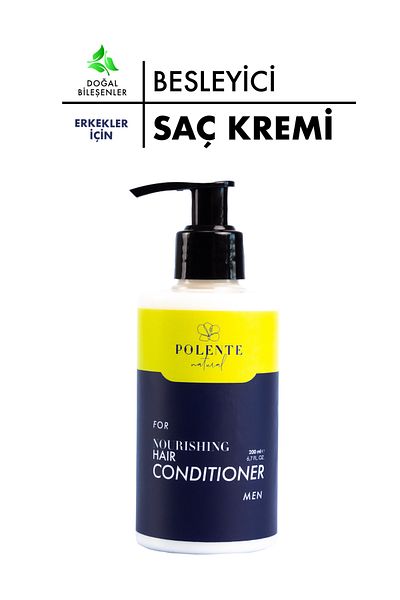 Polente Natural Men Nourishing Hair Conditioner - Nourishing Hair Conditioner for Men (200 ml)