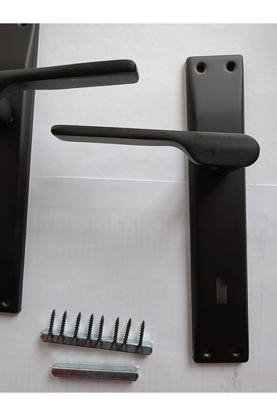 KAİZEN Door Handle Alara Black Mirrored Room