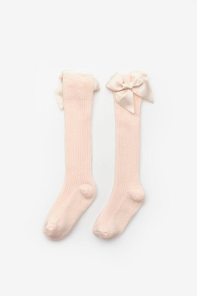 Le Mabelle Baby Girl Ribbon Socks