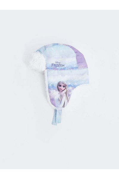 LC Waikiki Lcwk Frozen bedruckte Plüsch-Schneemütze für Mädchen