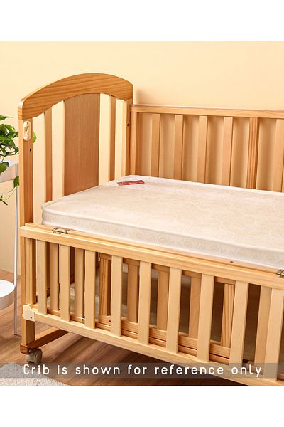 Babyhug مرتبة أطفال من إسفنج البولي يوريثين بطبعة زهور مقاس 90×50 سم - مضادة للحساسية وتدعم العمود الفقري للأطفال من عمر 0 إلى 24 شهرًا