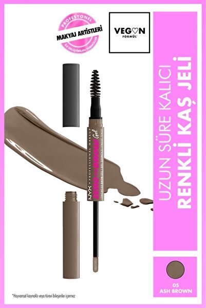 NYX Professional Makeup Zero to Brow Uzun Süre Kalıcı Kaş Jeli - Ash Brown