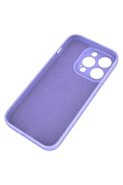 Fibaks İphone 14 Pro Max Uyumlu Kılıf Kamera Korumalı Lansman Içi Kadife Yumuşak Silinebilir Silikon Kapak