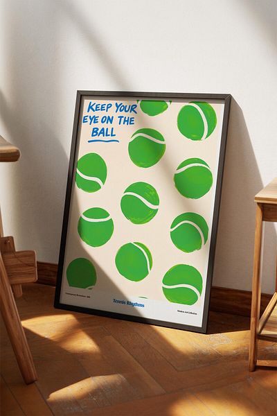 House Gorgeous Tenis Ritmuri Poster Design Modern Colorat fără Cadru Colecția Dolce Vita