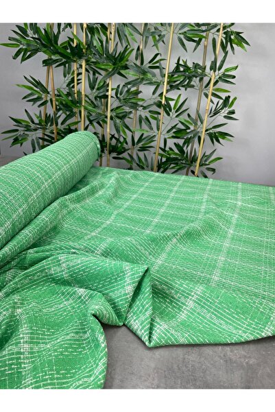 ipekkumaş يتم بيع منتجات قماش فستان شانيل الأخضر بالقطعة 1 قطعة 1 متر