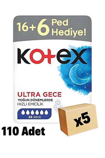 Kotex Ultra Dev Eko Gece 22'li 5 Adet