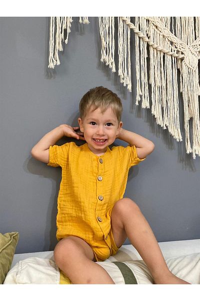 Yellow Kids Jumpsuits Styles Prices Trendyol Page 9