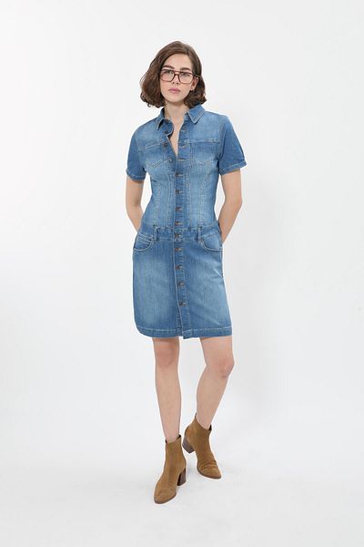 BANNY JEANS Rochie de damă cu nasturi lungi
