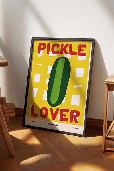 House Gorgeous Poster cu design colorat modern fără rame Pickle Lover Colecția Dolce Vita