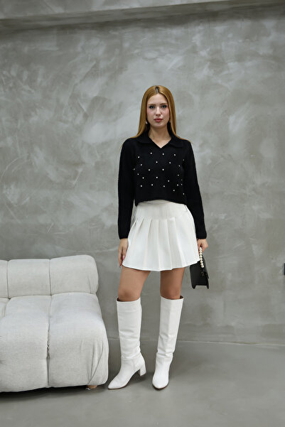 İKLİM LİFE ПОЛО З КОМИРОМ І БОРОДОЮ З КАМІННЯМ