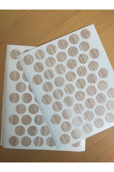 Pasific Yapışkanlı Vida Tapası Vida Kapatıcı - Ahşap - 100 Adet