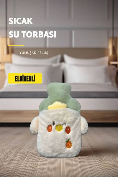TOYFEST Hot Water Bag Soft Plush Gloved Chick Figure Gift