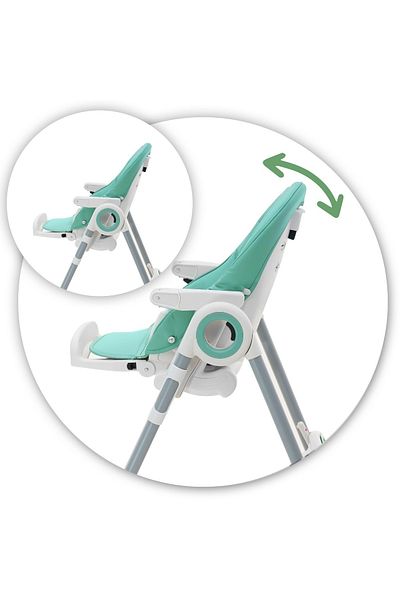 OEM Scaun de masa AppeKids - Sky - River Green