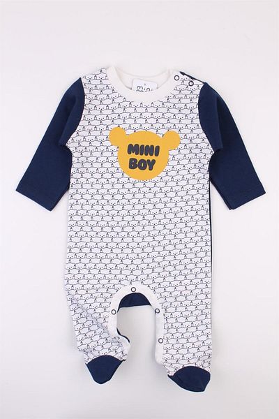 Mini Ropa Baby Boy Jumpsuit with Mini Size Booties and Teddy Bear