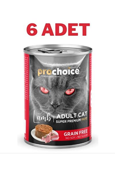 ProChoice Adult Cat Lamb Pate Kuzulu Kedi Konservesi 6x400 gr