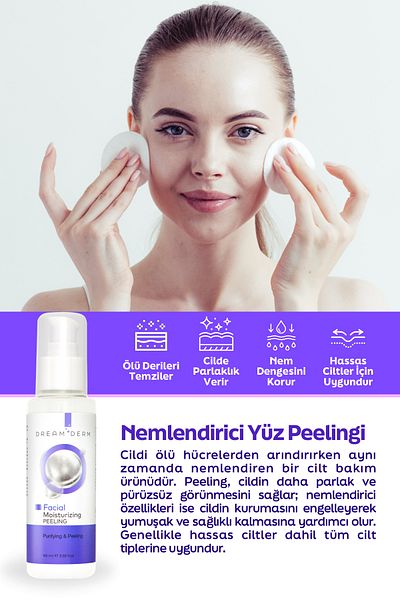 Dream Derm Facial Peeling - Helps Remove Dead Skin 100ml