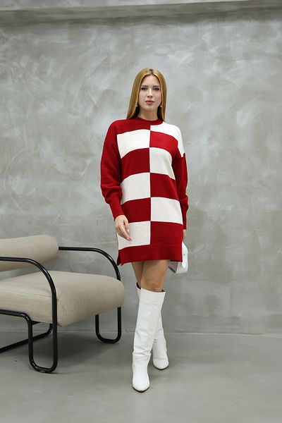 İKLİM LİFE Checked Knitwear Tunic