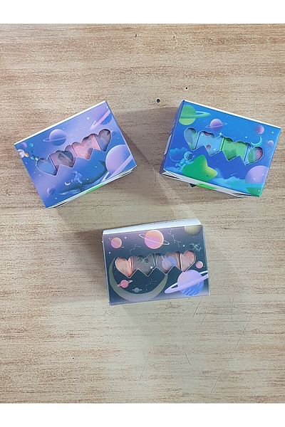 Hediye Dünyası 12 Pack Space Cosmos Patterned Tape