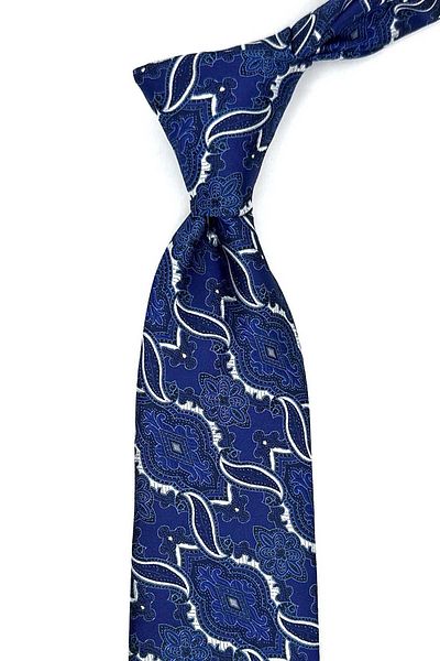 Kravatkolik Purple Shawl Pattern Handkerchief Classic Tie Kk12862