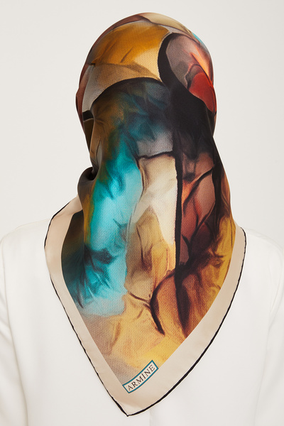 Armine ARMINE Μεταξωτό Φουλάρι 9014D - Sura (Νοσταλγία)-04