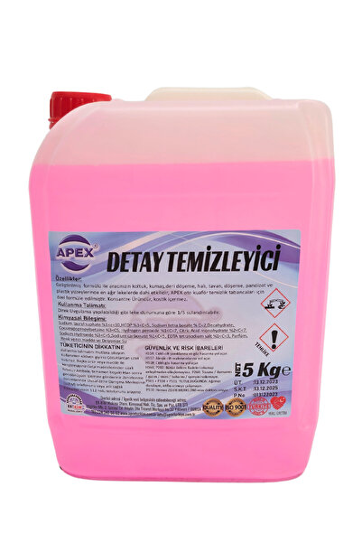 Apex Detaylı Araç Temizliği Için Araç Içi Çok Amaçlı Temizleyici - %100 Temizlik, 5 Kg Detay Ilacı