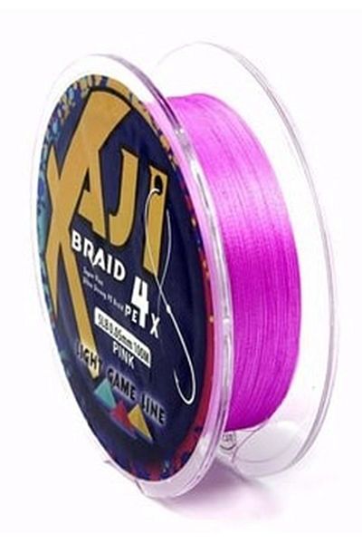 Fujin Ajı Light Set of 4 Ultra Strong 0.04mm 2.00kg - 100m Pink 1Ad Game Braid