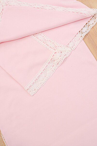 Sitilin Luxury Blanket with Lace for Baby Girl - Double Layer Combed Stl6842